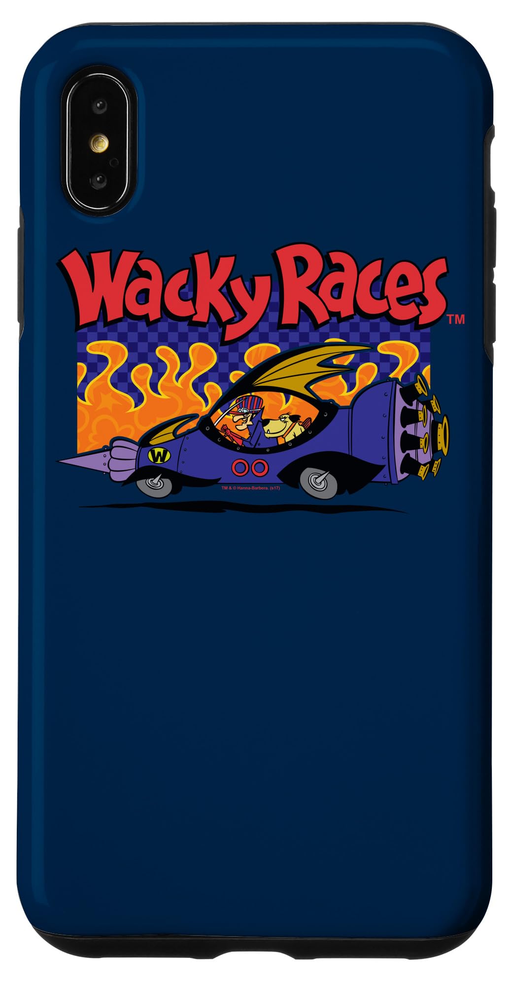 iPhone XS Max Wacky Races Race Car Design Protective Case - Durable Shockproof Cover for Daily Use, Travel & Outdoor Activities