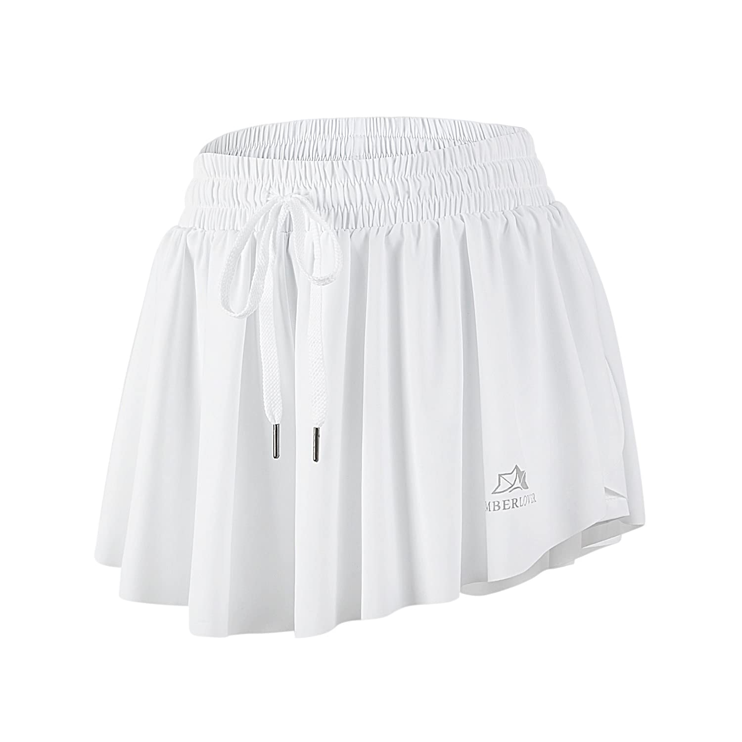 Women's 2-in-1 Running Shorts - Breathable Summer Athletic Shorts with Built-in Skirt for Gym, Yoga, Tennis & Outdoor Activities | Perfect for Workouts, Sports & Casual Wear