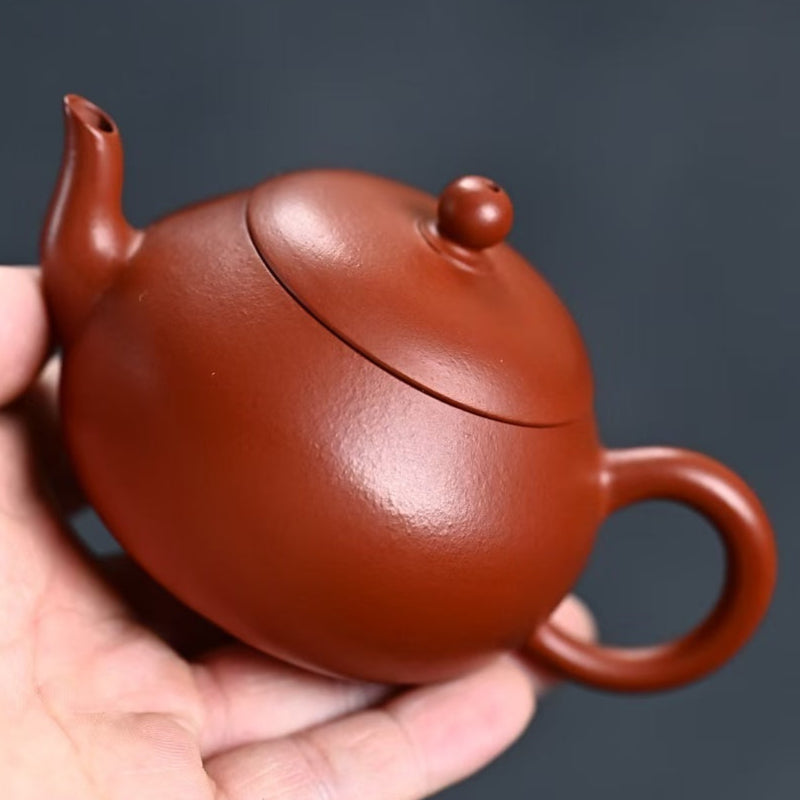 Premium Zisha Teapot - PEAR SHAPE by Master Artist JIANG Chen (Level 5 2015) | Zhu Ni Clay from Zhaozhuang | Small Pear-Shaped Design | Perfect for Chinese Tea Ceremony, Gongfu Tea, and Collectors