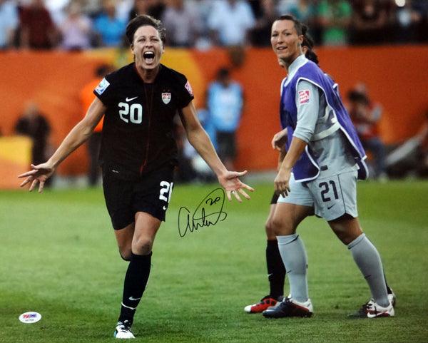 Authentic Abby Wambach Autographed 16x20 Photo - Team USA Soccer Memorabilia with PSA/DNA Certification (Stock #101885) - Perfect for Sports Collectors, Fans, and Home Decor