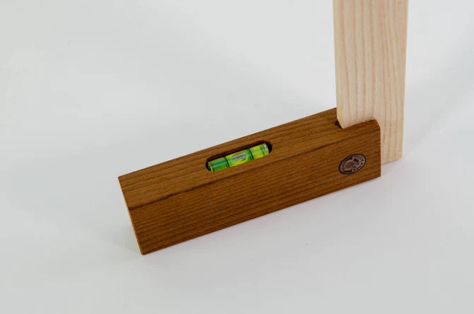 Kids Wooden Angle Ruler with Spirit Level - Perfect for DIY Projects, Woodworking, and STEM Learning Activities