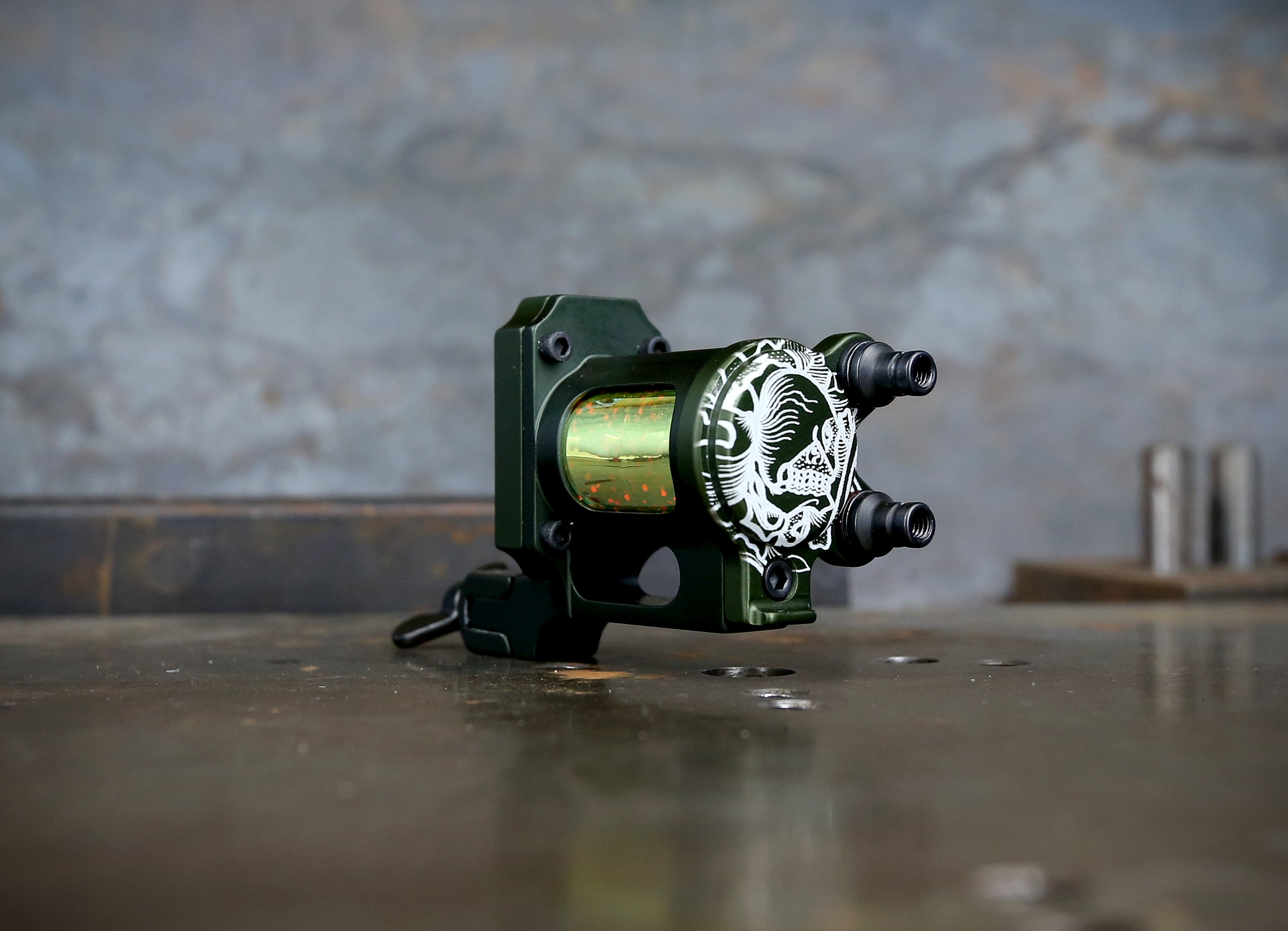 Limited Pike x Rogers Slider Rotary Watch - Olive Green Military Style for Outdoor Adventure & Casual Wear