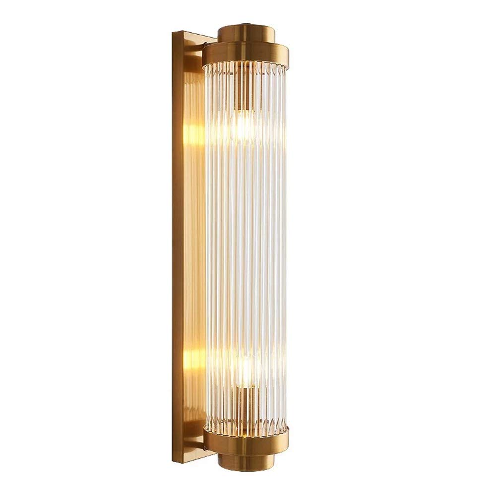 Nordic Postmodern Crystal Wall Sconce - Rotating & Transformable Gold Wall Light with E14 Base for Living Room & Bedroom - Elegant Background Lighting for Modern Home Decor