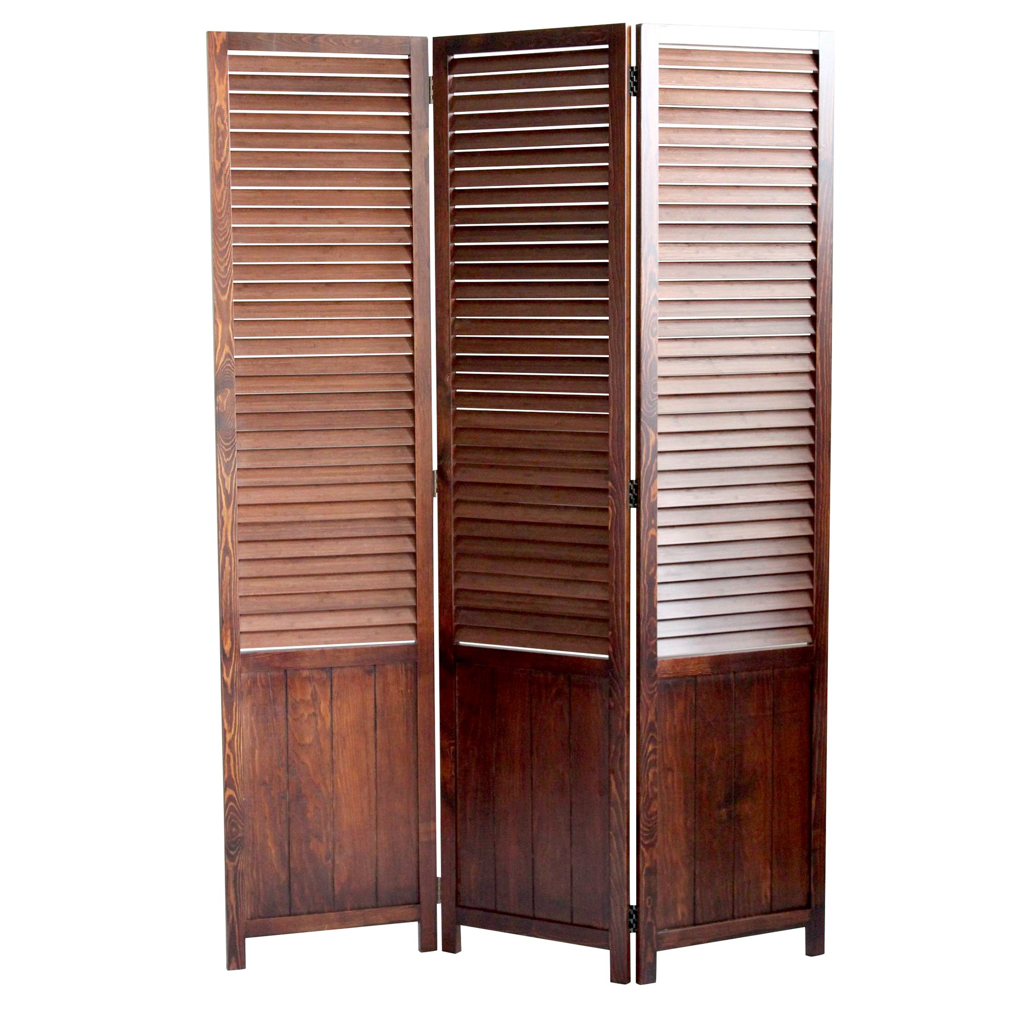Stylish Brown Large Screen Gems Room Divider - Perfect for Home Office, Living Room & Bedroom Privacy