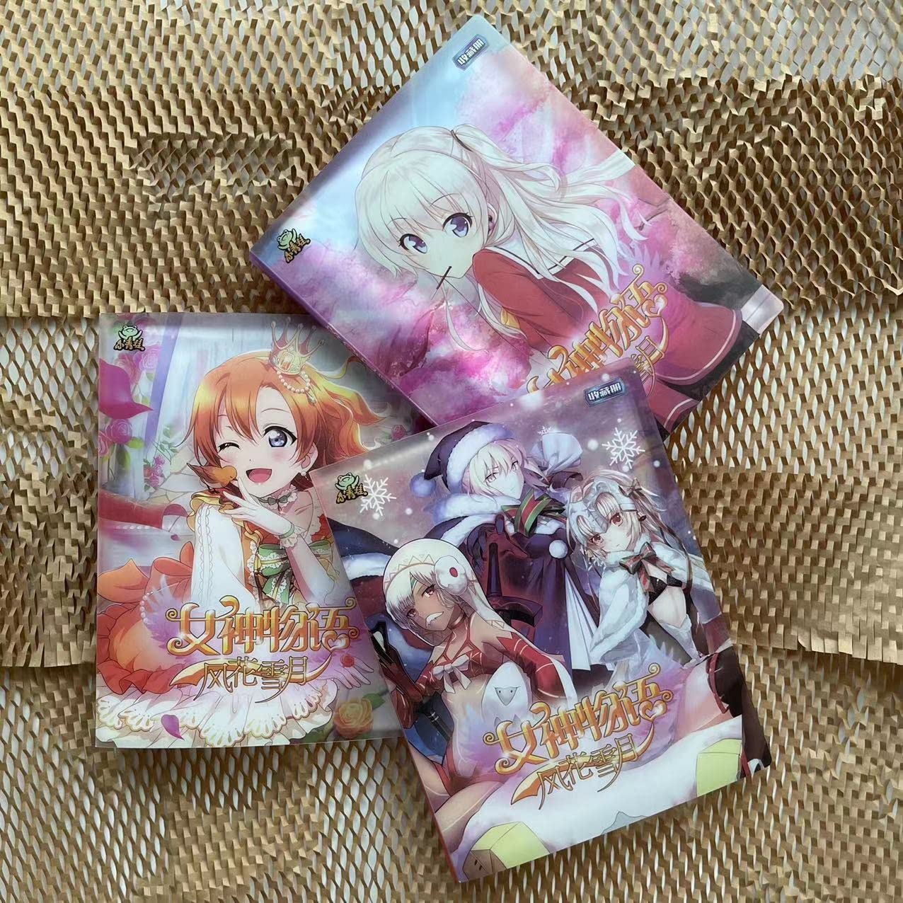 Goddess Story TCG Card Binder - Anime Girls Trading Card Album & Collection Set with Booster Box (3 Random Cards) - Perfect for Collectors, Gaming & Birthday Gifts