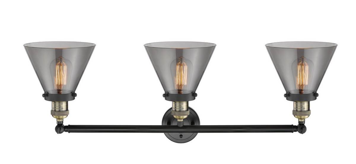 Innovations INNO205-BAB-S-G43-LED Modern Two-Tone LED Bathroom Vanity Light with Frosted Glass - Perfect for Bathroom, Powder Room & Dressing Area Lighting