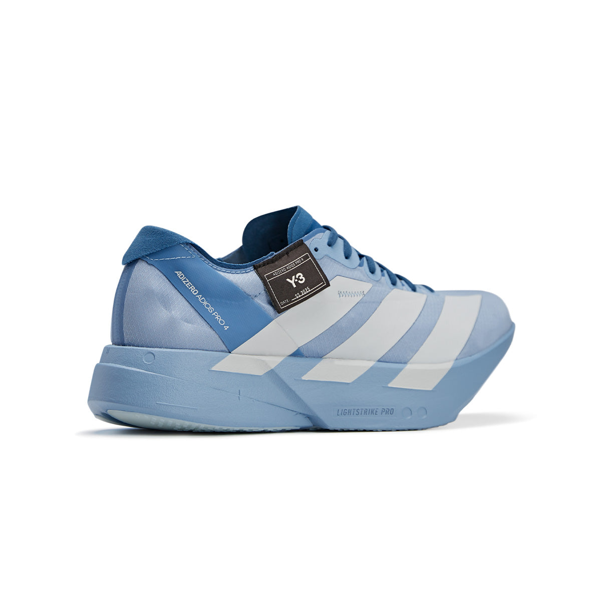 Adidas Adizero Adios Pro 4 Running Shoes - Lightweight Carbon Fiber Racing Sneakers for Men & Women (Ash Blue) | Perfect for Marathon Training & Road Racing