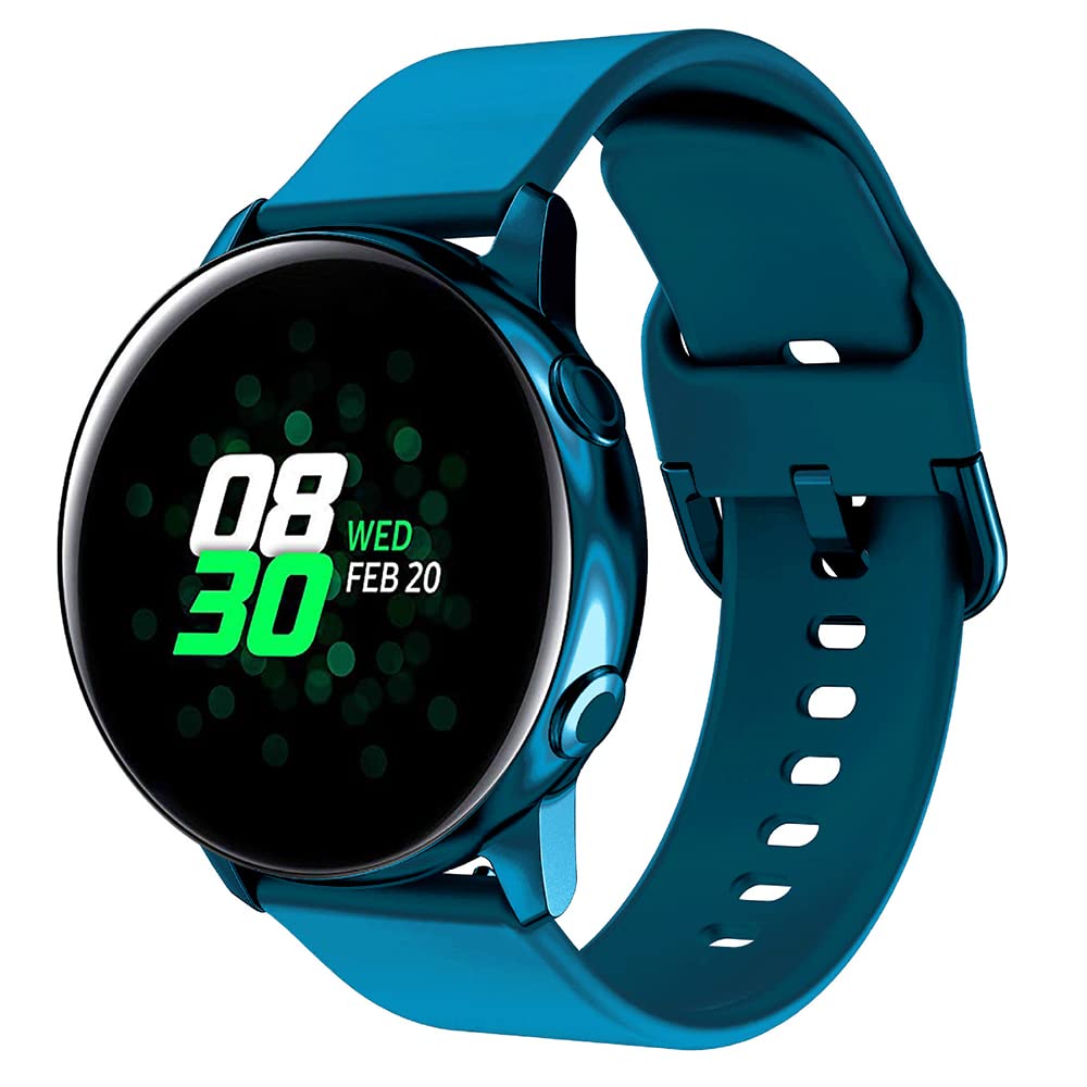 3 Pack Samsung Galaxy Watch 4 Classic Soft Replacement Bands - Comfortable Durable Silicone Watch Straps for Workout, Running & Daily Wear
