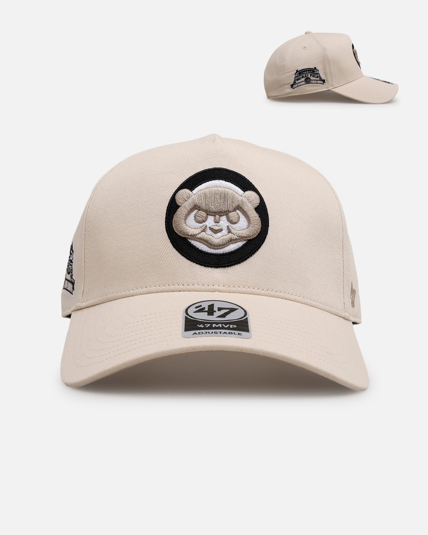 47 Brand Chicago Cubs 'Caramel Swirl' MVP Snapback Hat - Adjustable Natural/Khaki Baseball Cap for Men & Women - Perfect for Sports Games, Casual Outfits and Fan Collections