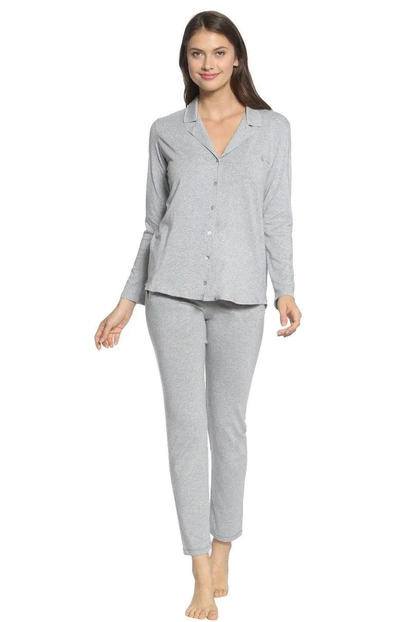 Brenda Women's Long Sleeve Pajama Set - Soft Cotton Sleepwear for Comfortable Nights - Perfect for Lounging, Sleepovers & Cozy Evenings at Home