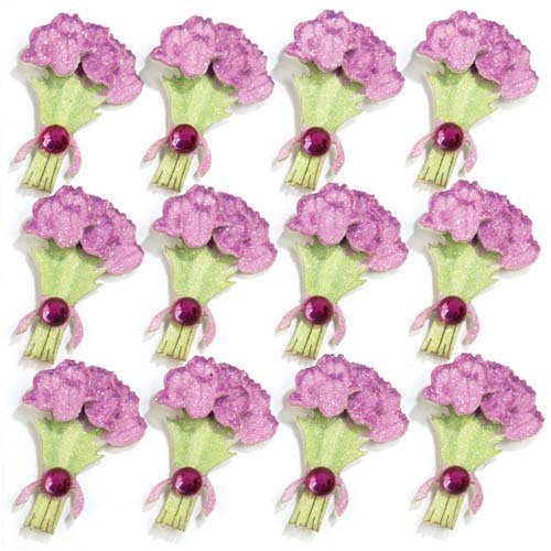 Jolee's Tulips Repeat Scrapbooking Stickers - Floral DIY Scrapbook Embellishments for Cards, Journals, and Photo Albums