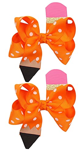 2pcs Orange Dot Clips