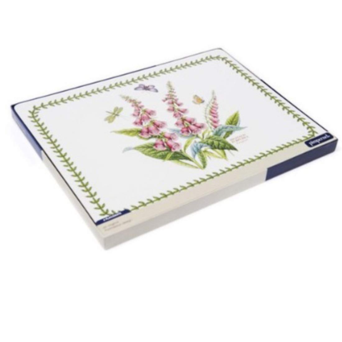 Botanic Garden Placemats Set of 4 - Waterproof Table Mats for Dining, Kitchen, and Outdoor Use - Non-Slip Rectangular Place Mats for Home Decor and Parties