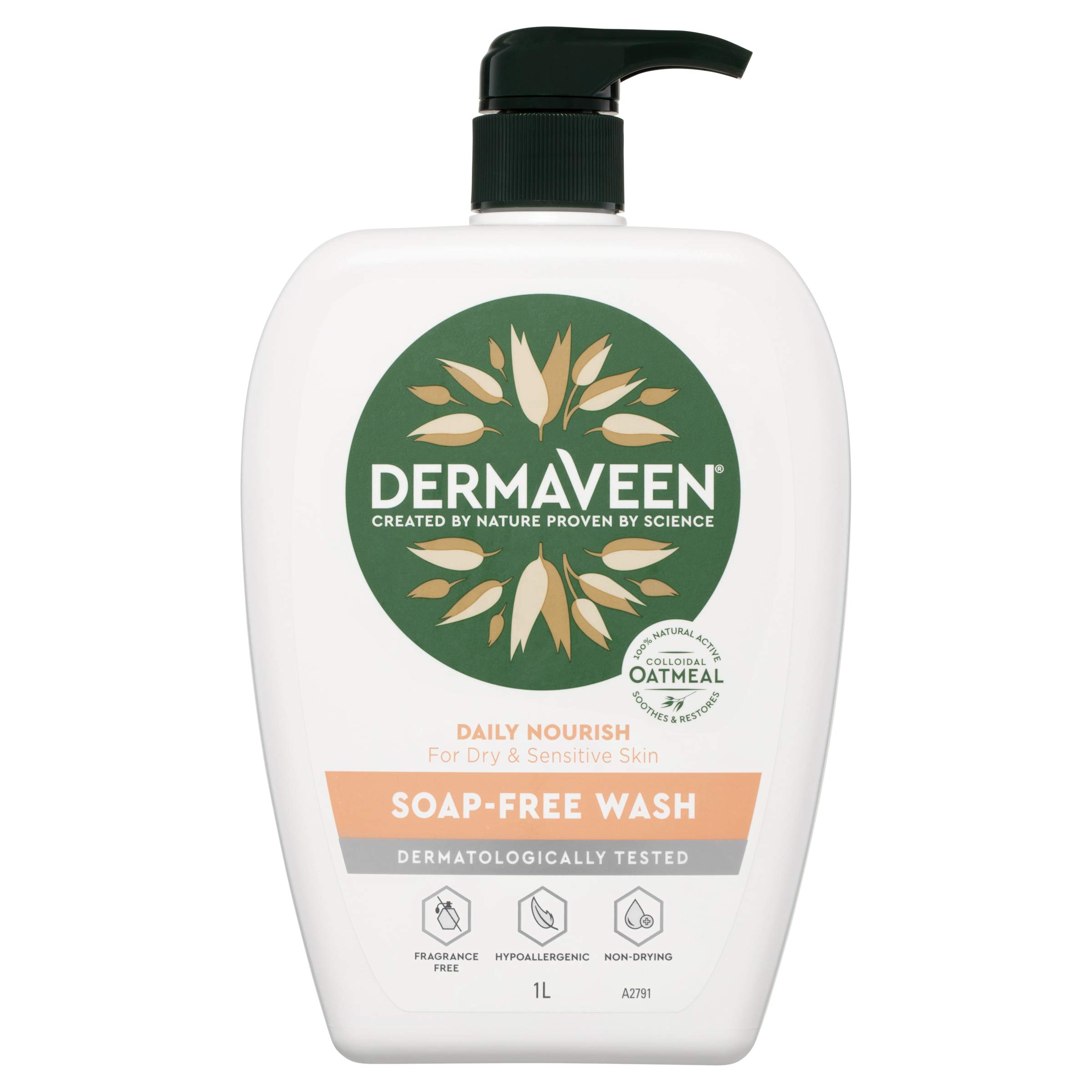Gentle Soap-Free Wash 1L - Hypoallergenic & Moisturizing Body Cleanser for Sensitive Skin | Perfect for Daily Use, Baby Care & Post-Workout Shower