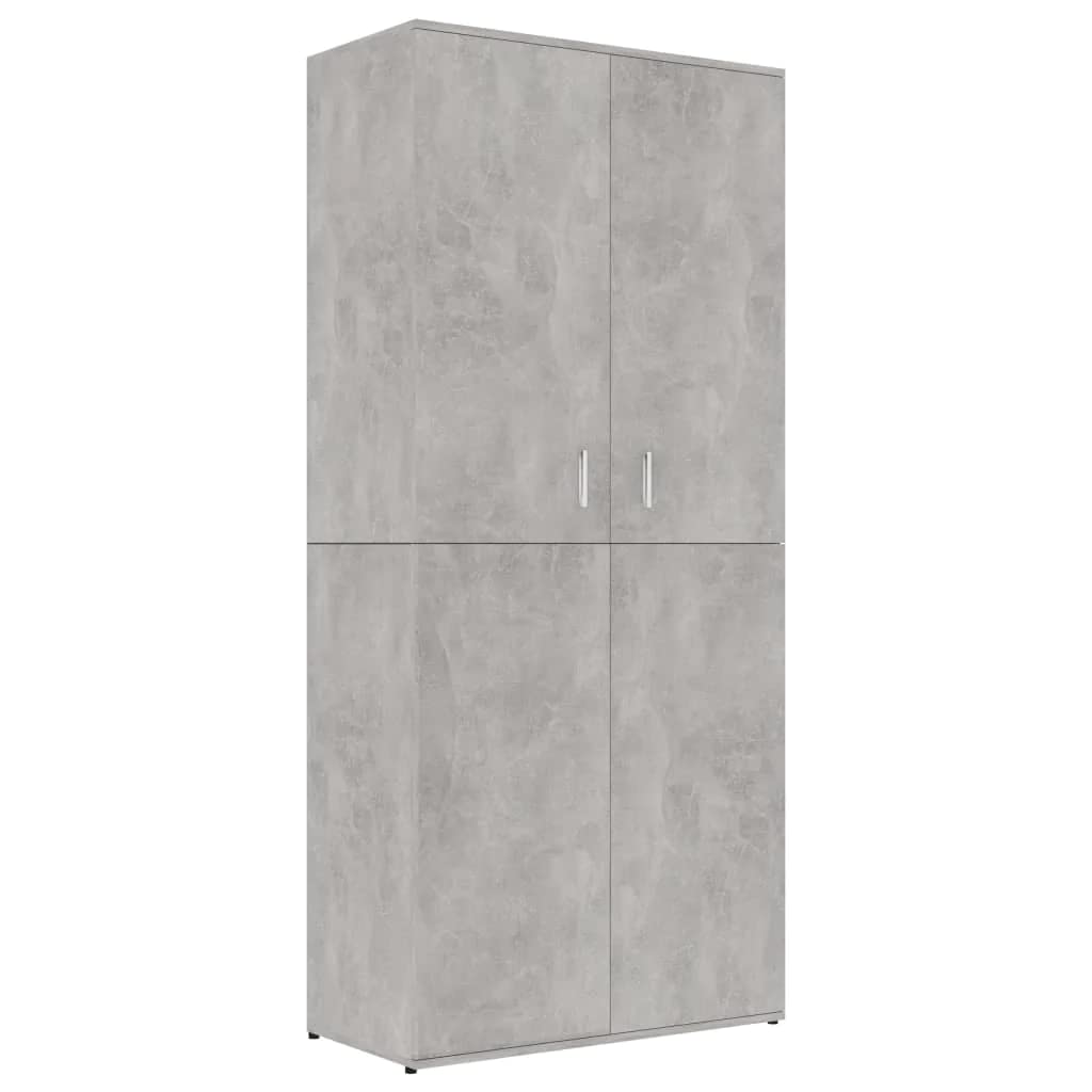 vidaXL Shoe Cabinet - Chipboard Shoe Storage Organizer with 4 Adjustable Shelves, Multi Colors (White/Black/Brown) - Perfect for Entryway, Bedroom, or Closet Organization
