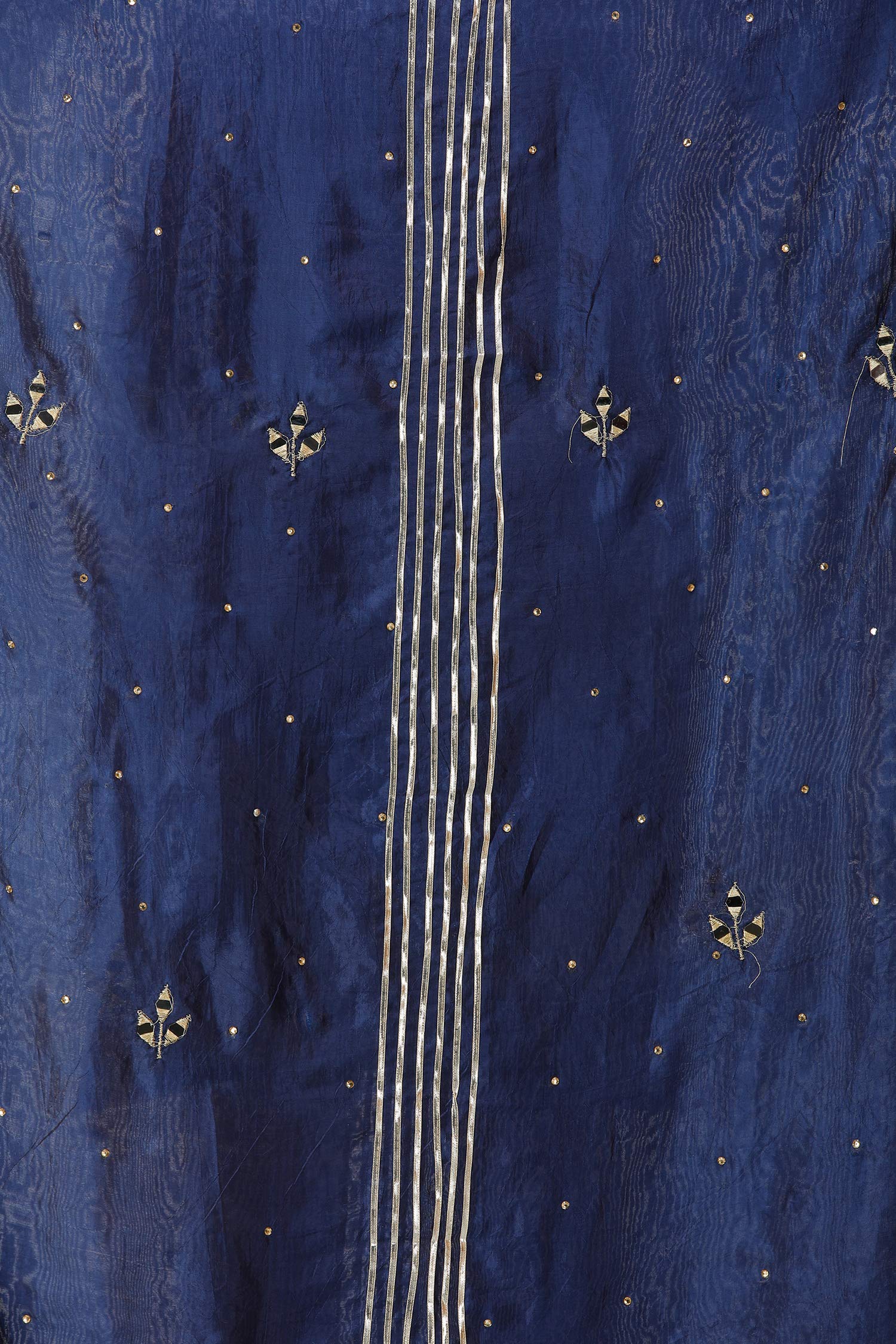 Elegant Art Silk Dupatta from Amritsar with Gota Patches & Frill Border - Perfect for Weddings, Parties & Ethnic Outfits