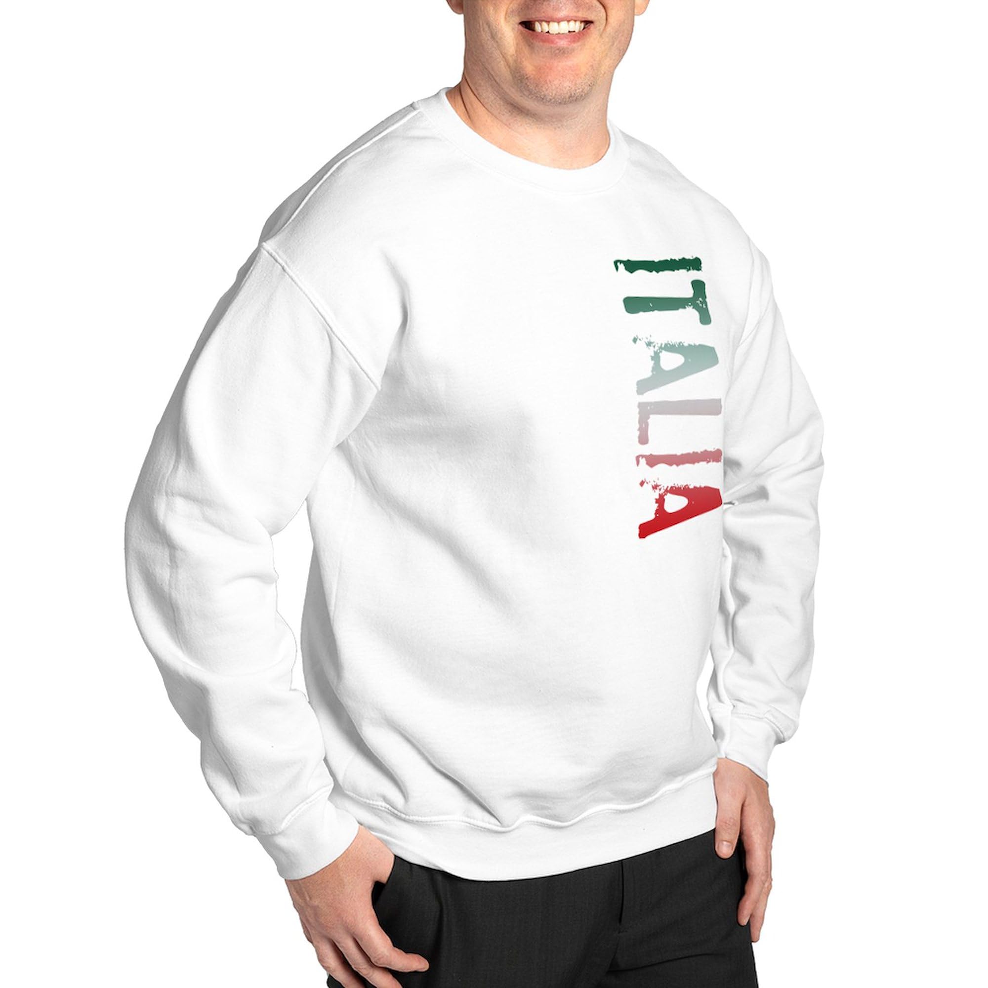 Italia Sweatshirt - Classic Crew Neck Lightweight Pullover for Men & Women | Italian Themed Casual Wear for Coffee Shops, Travel & Everyday Comfort