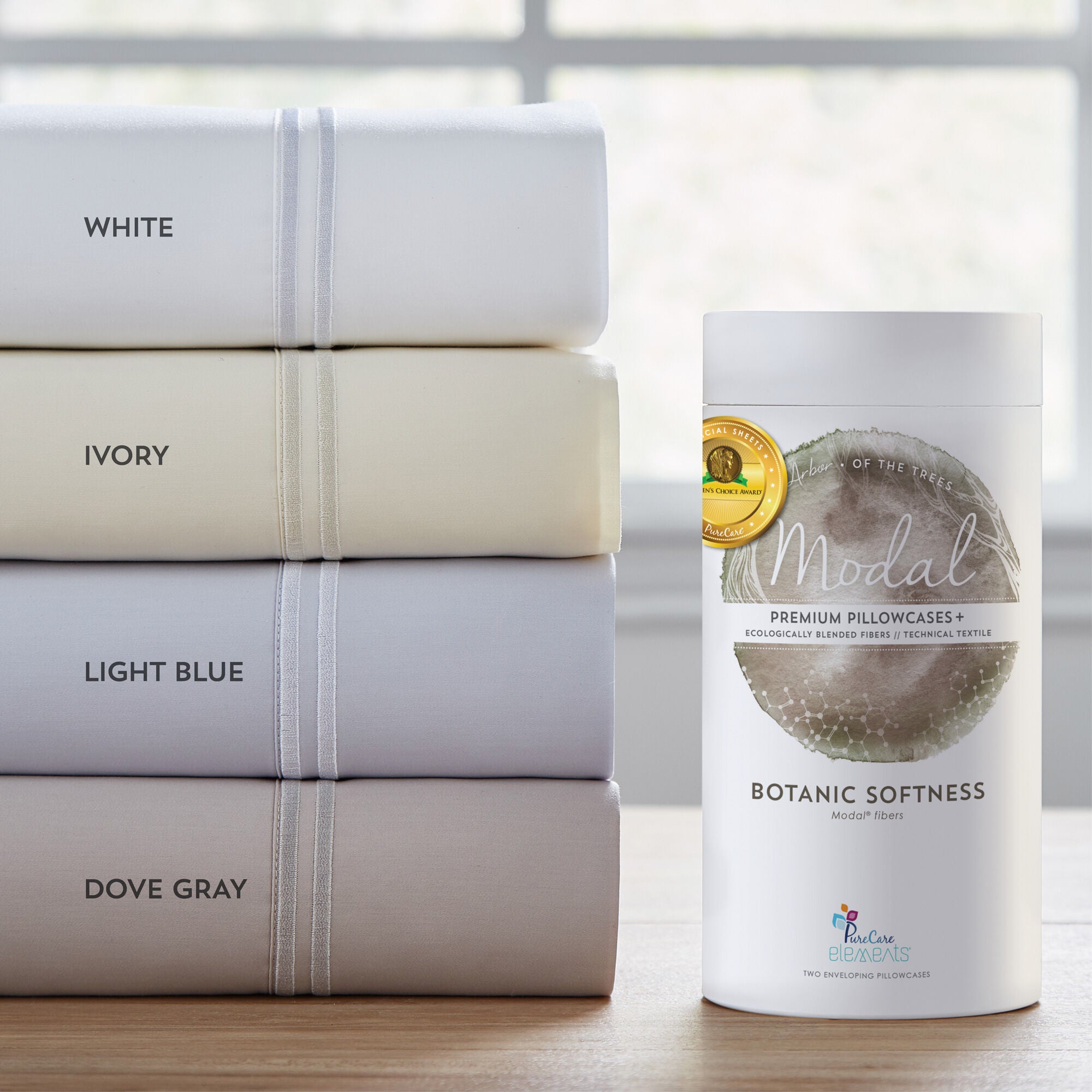 Premium Modal Pillowcases Set of 2 - Soft Breathable Bedding for Side Sleepers & Hot Sleepers - Perfect for Home, Hotel, and Travel Use
