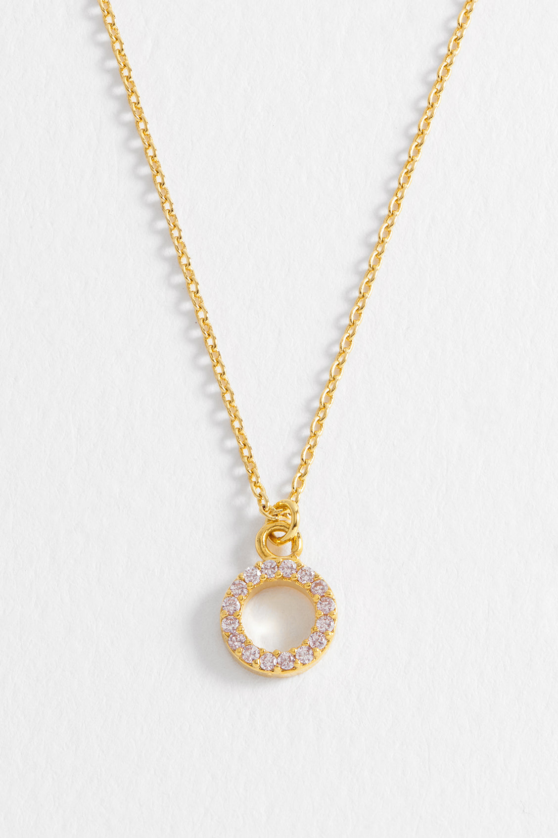 Circle CZ Pendant Necklace for Women - Elegant Cubic Zirconia Jewelry for Everyday Wear & Special Occasions