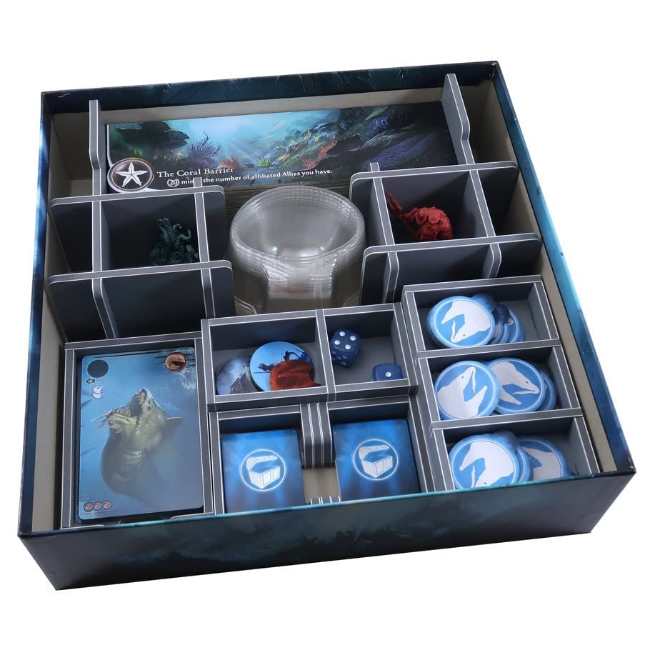 Premium Folded Space Box Insert for Abyss Board Game & Expansions - Organize Game Components for Easy Setup & Storage - Perfect for Game Nights & Collectors