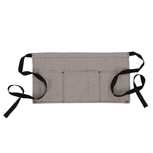 Chef Works Unisex Portland Waist Apron - Black One Size - Professional Kitchen & BBQ Cooking Apron for Chefs, Bartenders & Home Cooks