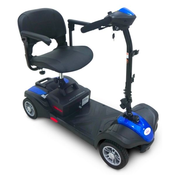 EV Rider MiniRider Lite 4 Wheel Mobility Scooter - Compact Electric Scooter for Adults & Seniors - Lightweight Foldable Travel Scooter with Long Battery Life - Perfect for Shopping, Travel & Indoor/Outdoor Use