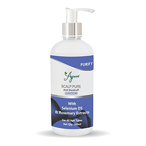 Aysun Scalp Pure Anti Dandruff Conditioner for Dry & Itchy Scalp - 300ml | Sulfate-Free & Natural Ingredients | Hydrating Hair Treatment for Men & Women | Perfect for Daily Use & Sensitive Scalp Care