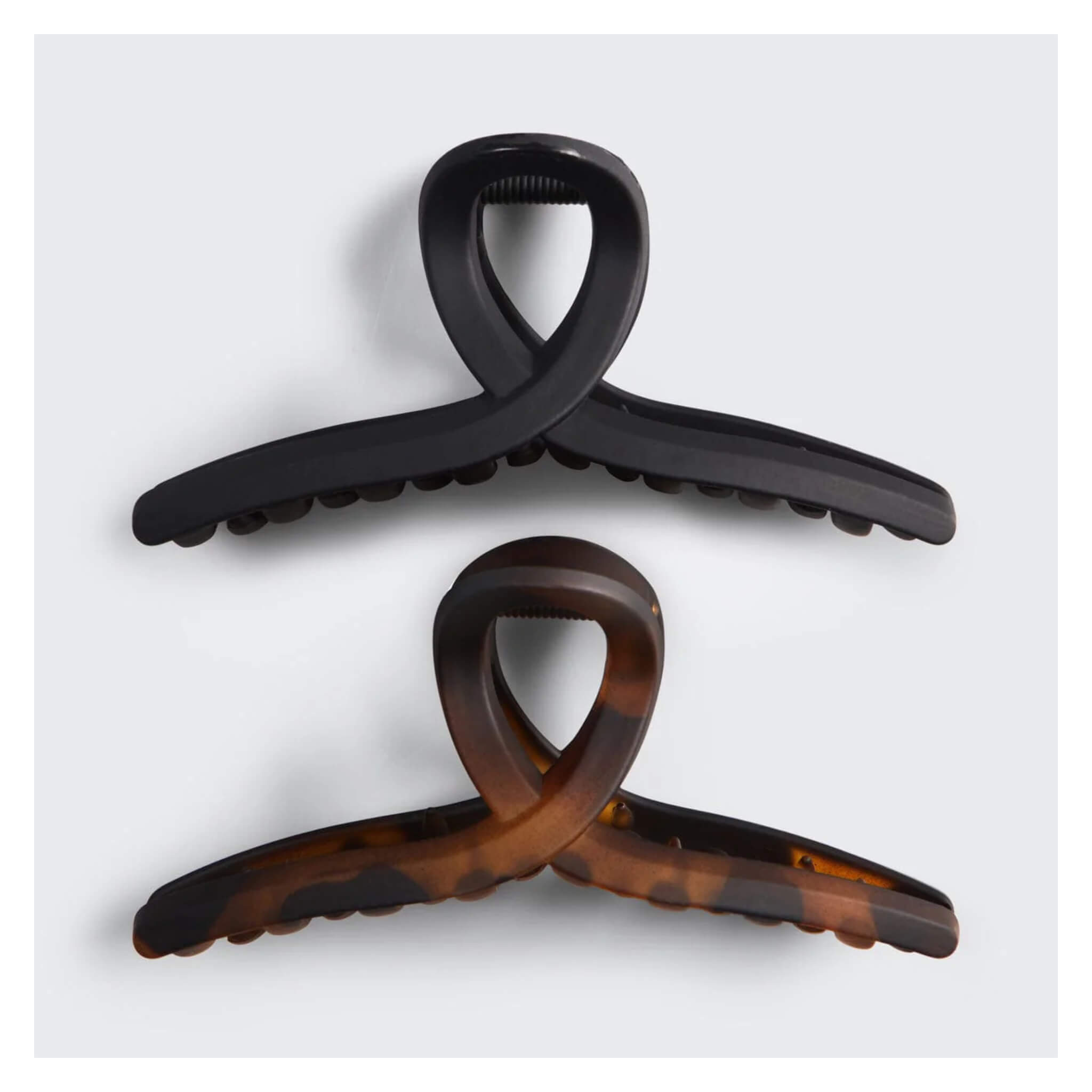 Eco-Friendly Large Loop Claw Clips (2-Pack) - Perfect for Thick Hair, Ponytails & Updos | Sustainable Recycled Plastic Hair Accessories
