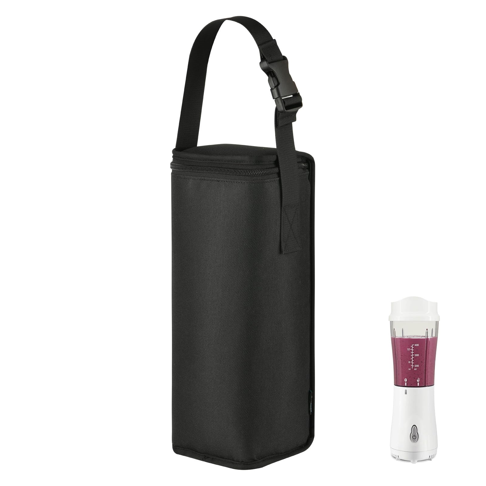 Beautyflier Portable Blender Storage Bag - Compatible with Hamilton Beach & Small Blenders, Mini Blender Travel Carrying Case (Bag Only) - Perfect for Gym, Travel & Kitchen Organization