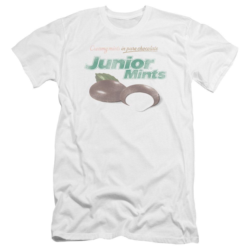 Tootsie Roll Junior Mints Logo Unisex T-Shirt - Soft Cotton Canvas Tee for Men & Women - Casual Graphic Vintage Candy Brand Apparel for Everyday Wear & Gifts