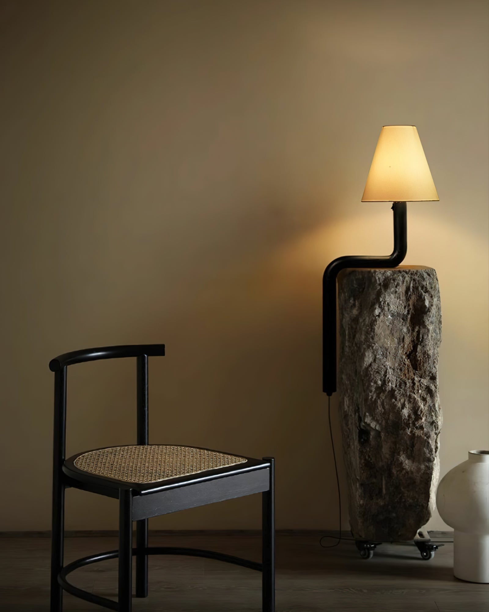 Handcrafted Bendable Wood Table Lamp - Adjustable Modern Desk Light for Home Office, Bedroom & Living Room Decor
