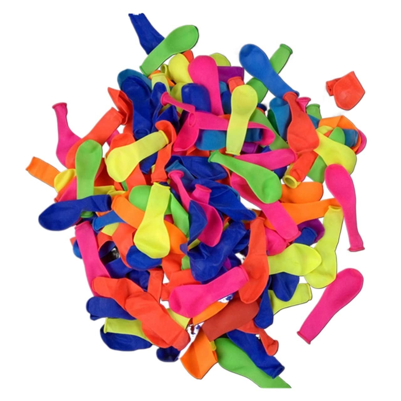 Premium Small Water Balloons - 100pcs Fluorescent Inflatable Water Bombs for Outdoor Summer Fun, Birthday Parties & Pool Games (Colorful Apple Shape)