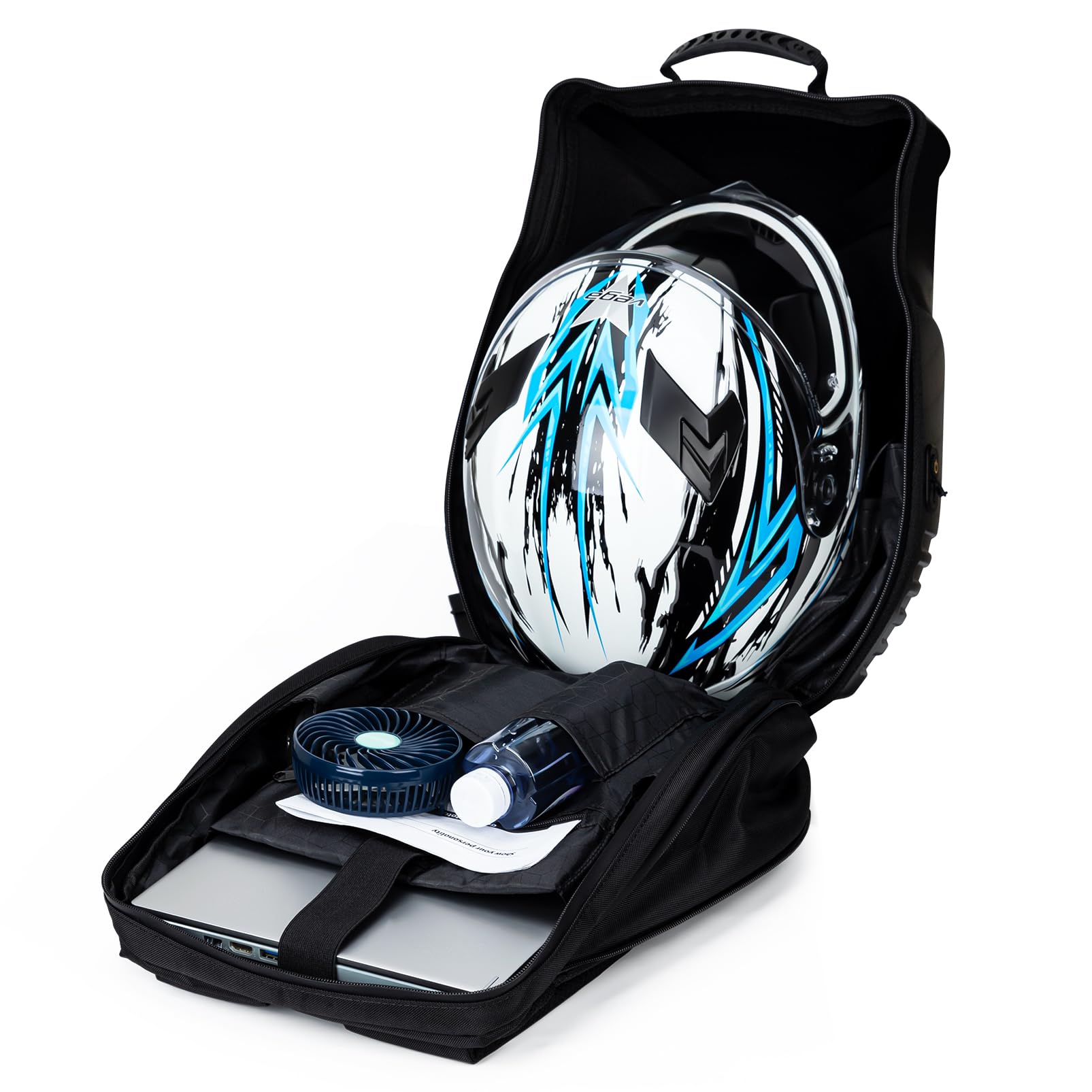 Programmable LED Backpack with App Control - Customizable Owl Eyes Design, USB Charging Port - Perfect for Laptop, Travel & Motorcycle Use - Great Gift for Men & Tech Enthusiasts