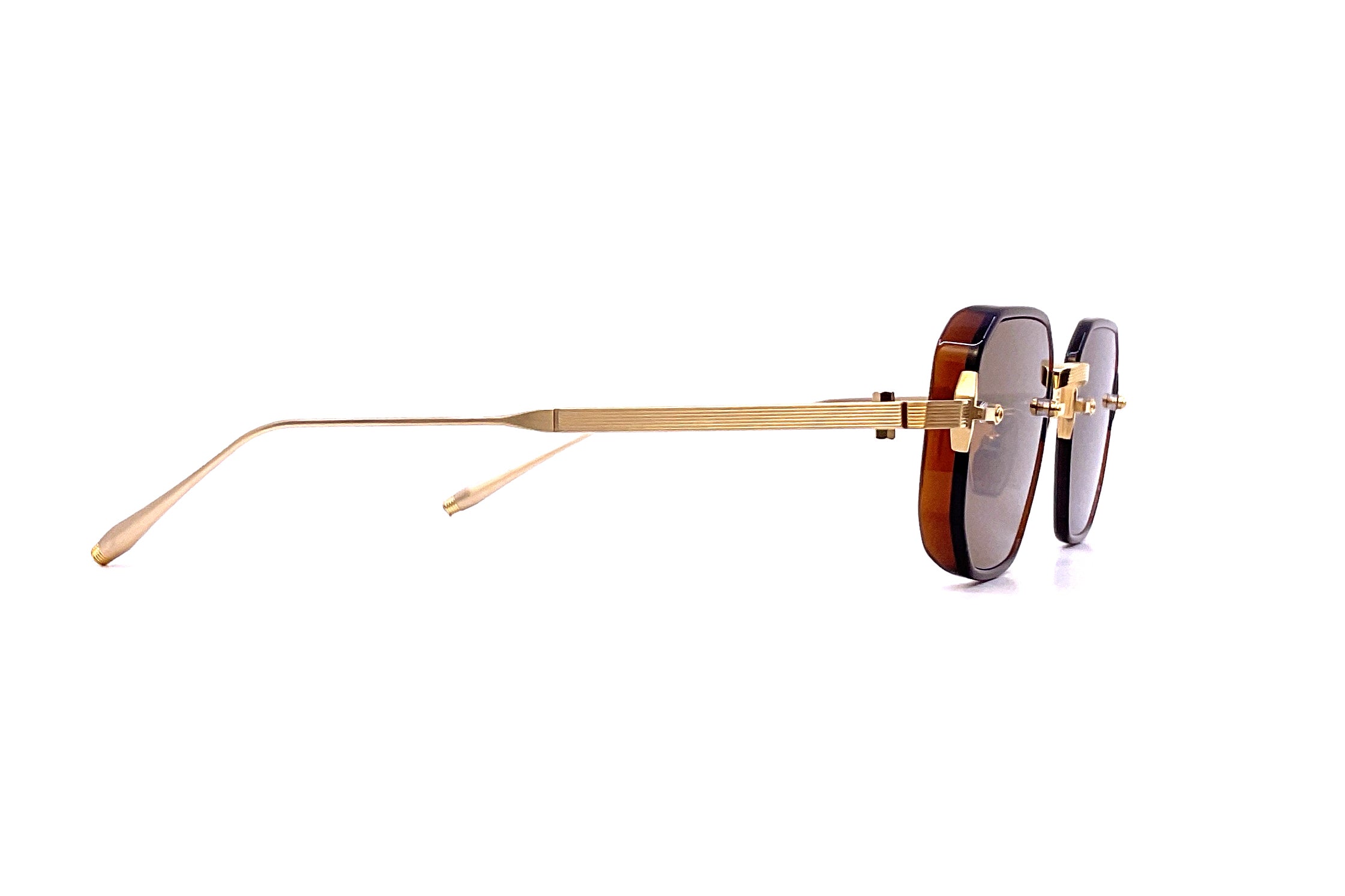 Akoni Juno Two Wireless Earbuds - Brushed Gold & Dark Brown Crystal - Premium Sound Quality, Noise Cancelling, Bluetooth 5.0 - Perfect for Workouts, Commuting & Travel