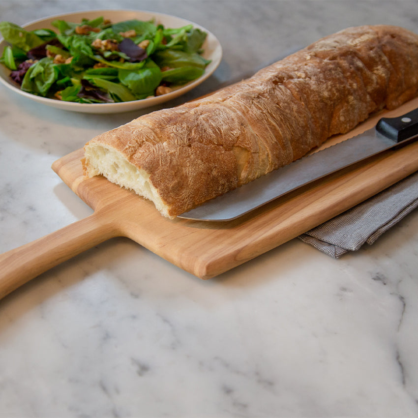 Fox Run Rectangular Provencale Paddle Board - Premium Wooden Cutting Board for Kitchen, Charcuterie & Cheese Serving - Perfect for Home Cooking, Entertaining & Gourmet Food Presentation