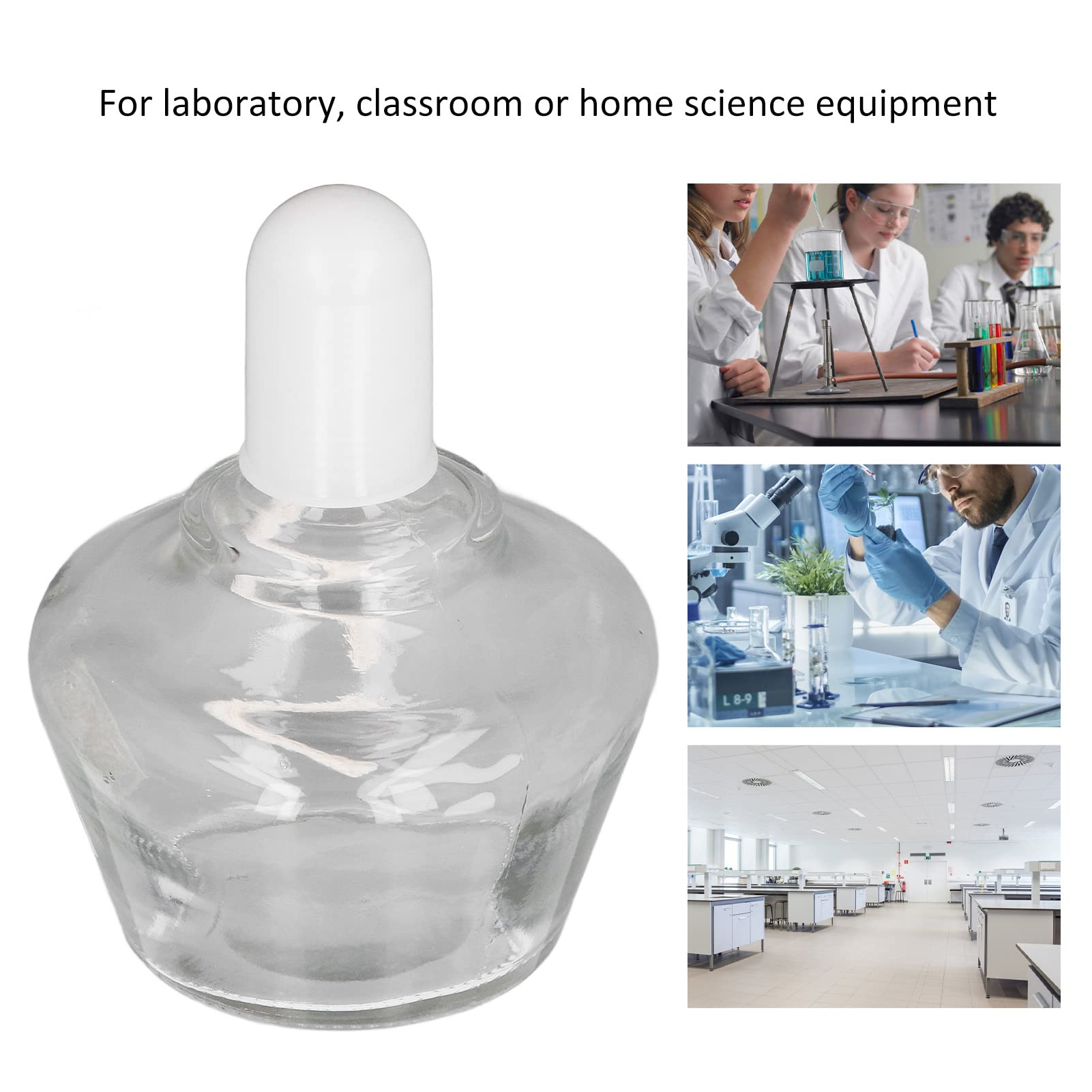 5PCS 250mL Refillable Glass Alcohol Lamps - Laboratory Burner Bottles for Chemistry Experiments & Science Classrooms - Perfect for Bunsen Burner Alternatives, School Labs, and DIY Science Projects