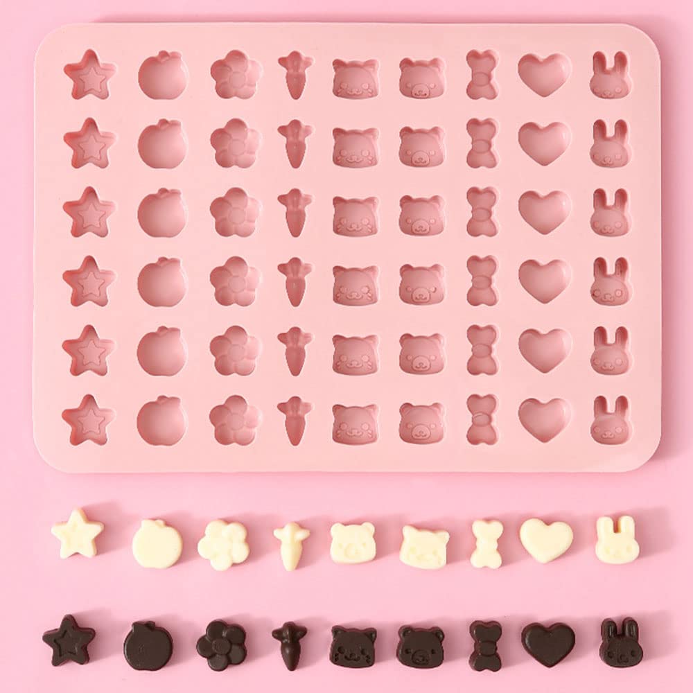 Premium Silicone Candy Molds for Gummy, Chocolate & Jelly - Animal & Fruit Shaped Baking Molds for DIY Candy Making, Cake Decorating, Ice Cubes & Party Treats