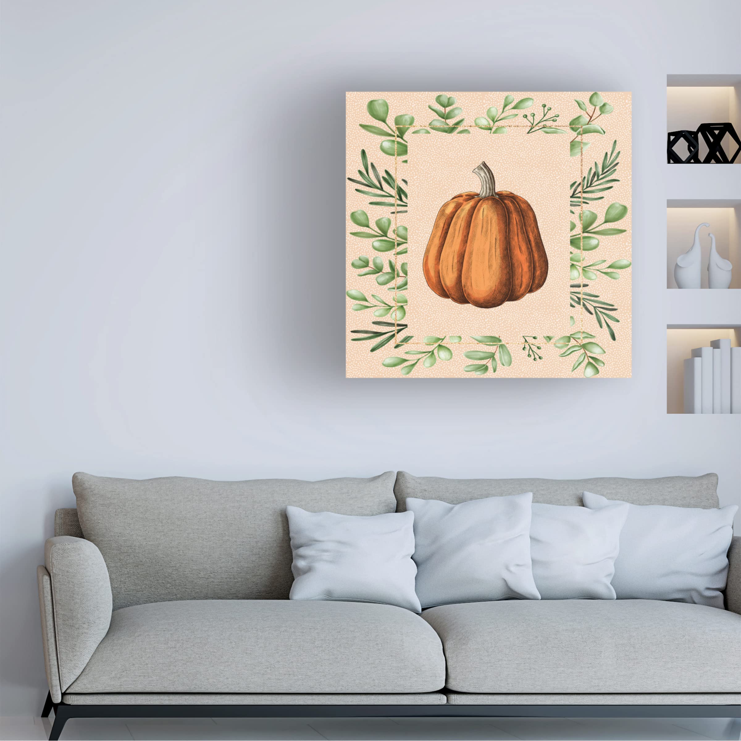 Trademark Fine Art 'Harvest' Canvas Wall Art Print by The Font Diva - Perfect for Farmhouse, Rustic & Country Home Decor