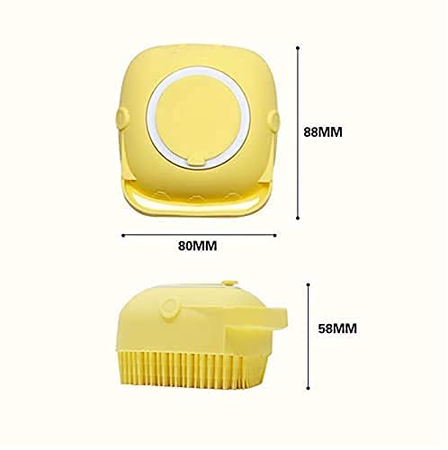 WEHXZP Silicone Massage Bath Brush for Hair, Scalp & Body - Exfoliating & Cleansing Brush with Soft Bristles for Shower, Bath & Spa - Ideal for Men & Women - Pack of 1 | Perfect for Deep Cleaning, Relaxing Massage & Enhancing Shampoo Lather
