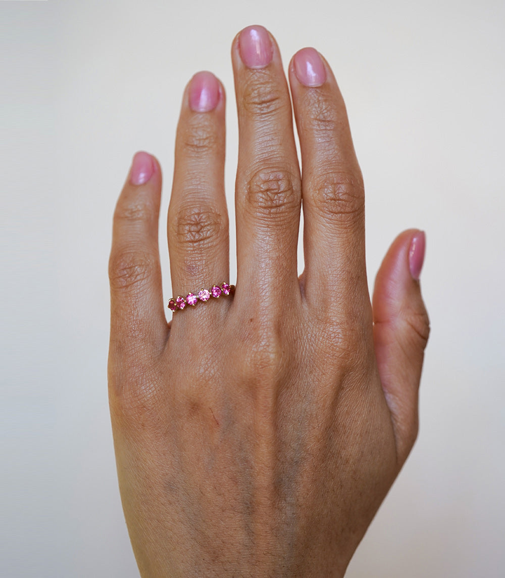 Claudette Gemstone Stacking Ring Set - Dainty Stackable Rings for Women, Minimalist Jewelry Gift for Her - Perfect for Layering, Everyday Wear & Special Occasions