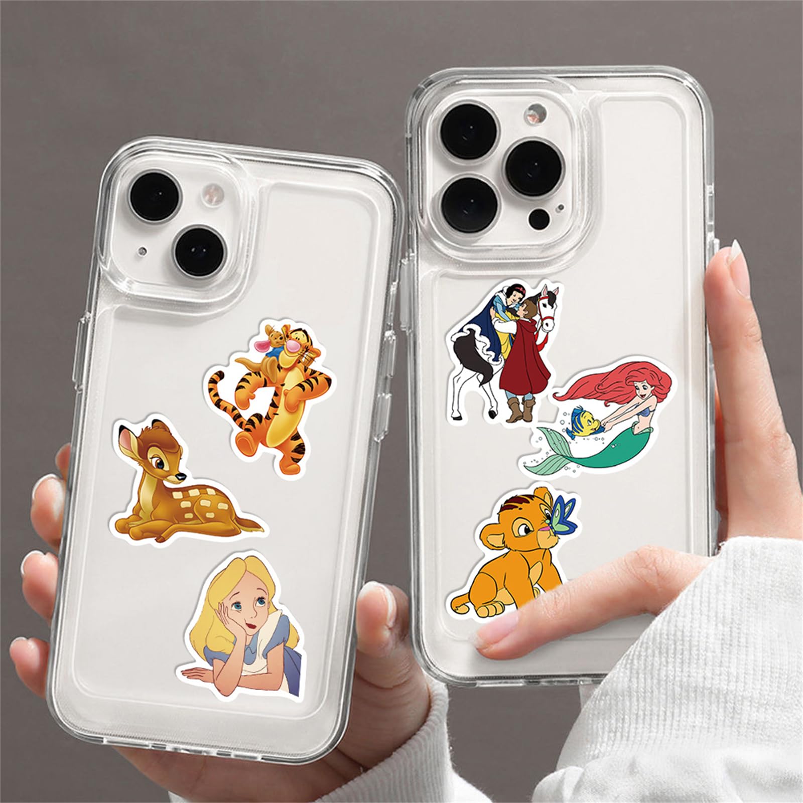 100PCS Cartoon Character Stickers - Disney Princess Stickers Pack for Kids, Teens & Adults - Waterproof Vinyl Stickers for Water Bottles, Laptops, Luggage & DIY Crafts - Cute Decorative Stickers for School, Office & Home Decor