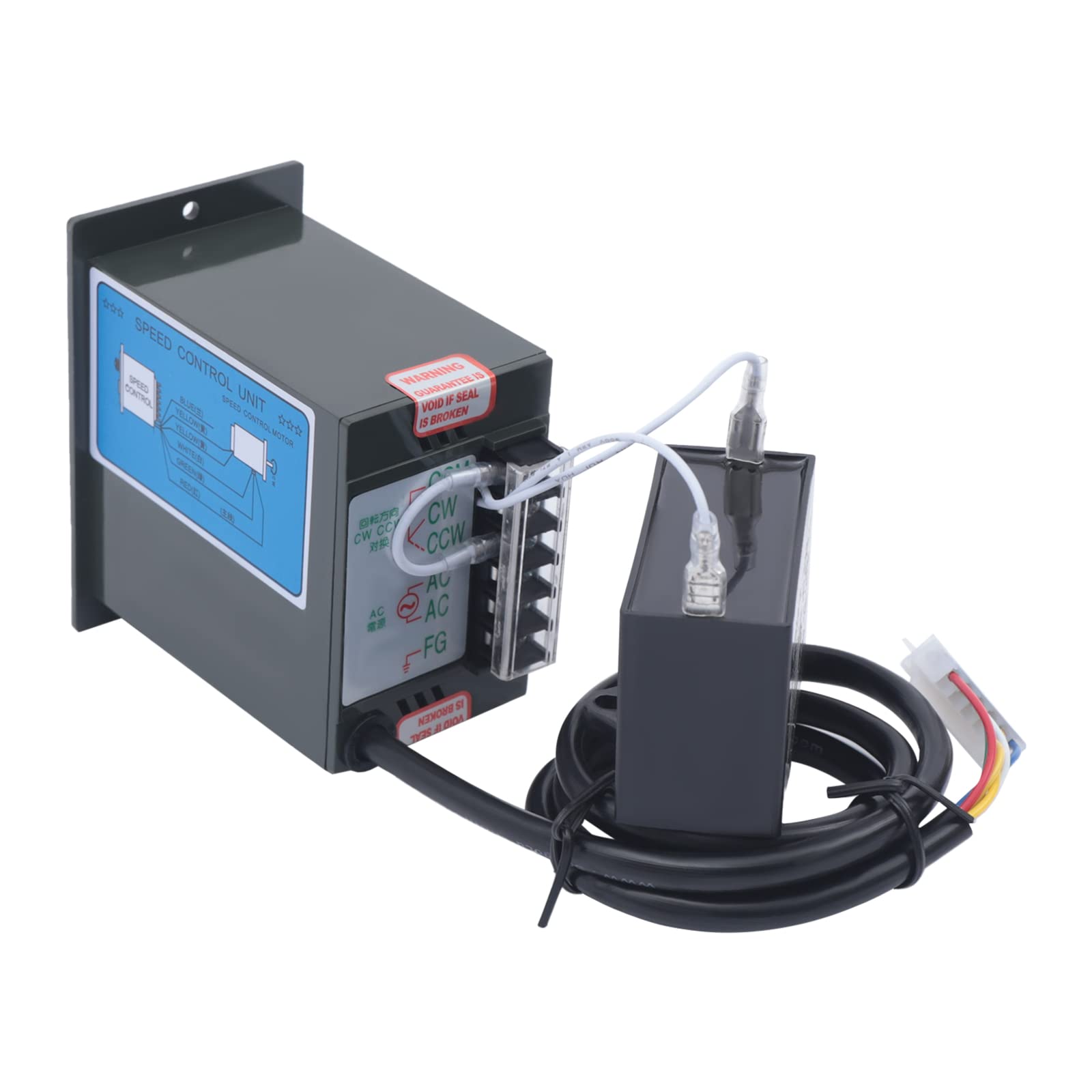 110V 200W 20K High Torque AC Gear Motor - Single-Phase 24.1Nm Electric Gear Reducer with 0-68 RPM Adjustable Speed Controller - Perfect for Conveyor Systems, Packaging Machines & Industrial Automation Equipment