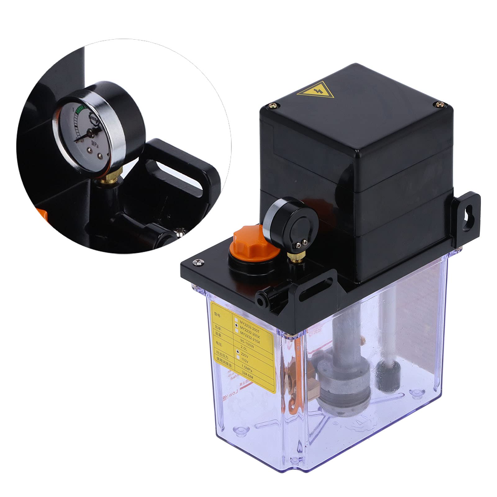 FTVOGUE Automatic Lubrication Pump MY2232H-200X, Electric Tool Accessories, CNC Machine Tool Oil Pump, AC 220V - Perfect for Industrial CNC Machinery, Metalworking Equipment & Automated Lubrication Systems