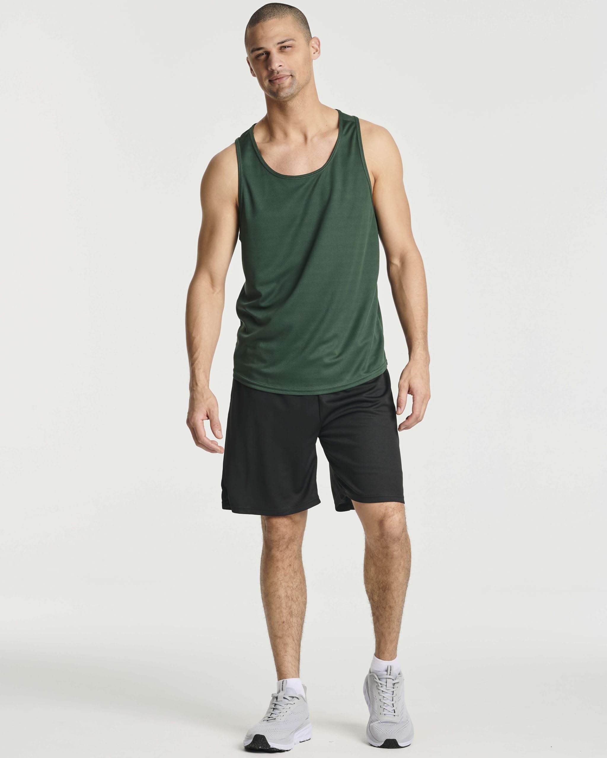 Real Essentials 3-Pack Men's 2-in-1 Dry-Fit 7