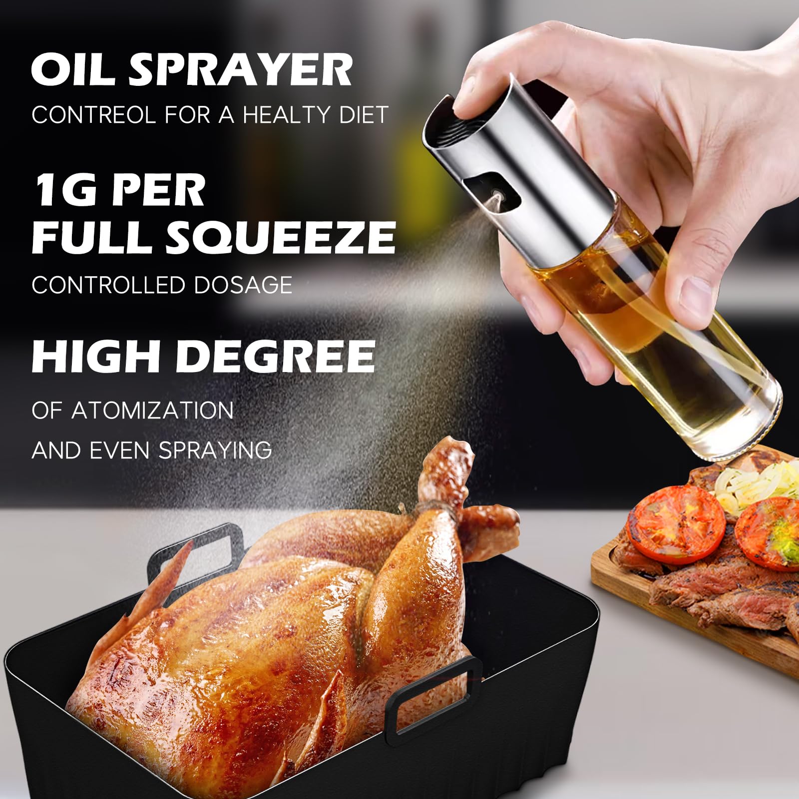 Ninja Air Fryer Accessories Kit - BPA-Free Compatible with Ninja Foodi Max Dual Zone AF400EU AF300EU 7.6L-9.5L & Other Dual Zone Air Fryers - Perfect for Baking, Roasting, and Frying Healthy Meals at Home