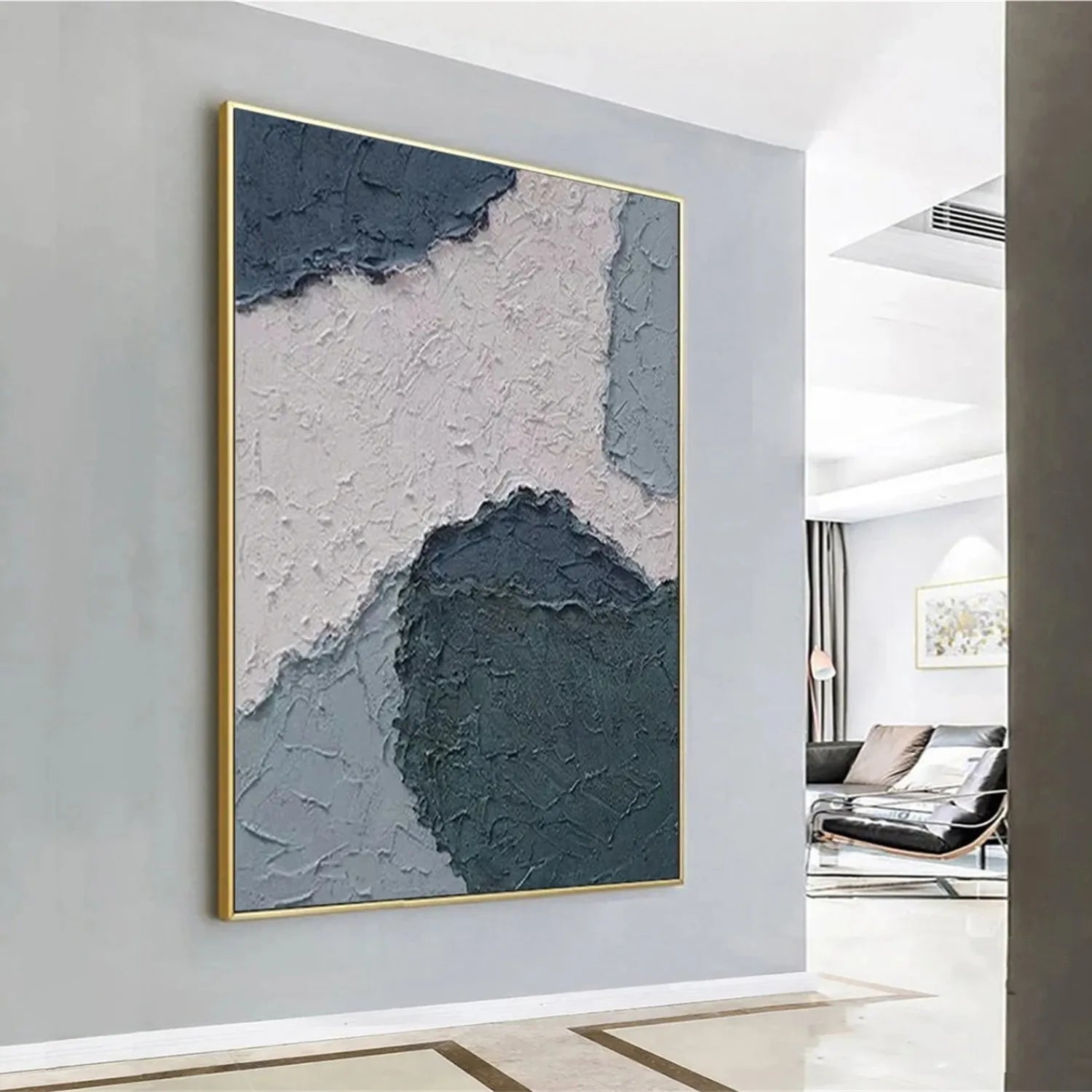 Abstract Painting #AB 201 - Modern Wall Art for Home & Office Decor - Perfect for Living Room, Bedroom, or Workspace