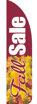 Feather Flag Banner for Sidewalk - Outdoor Advertising & Fall Sale Promotion - Perfect for Retail Stores, Car Dealerships & Seasonal Events
