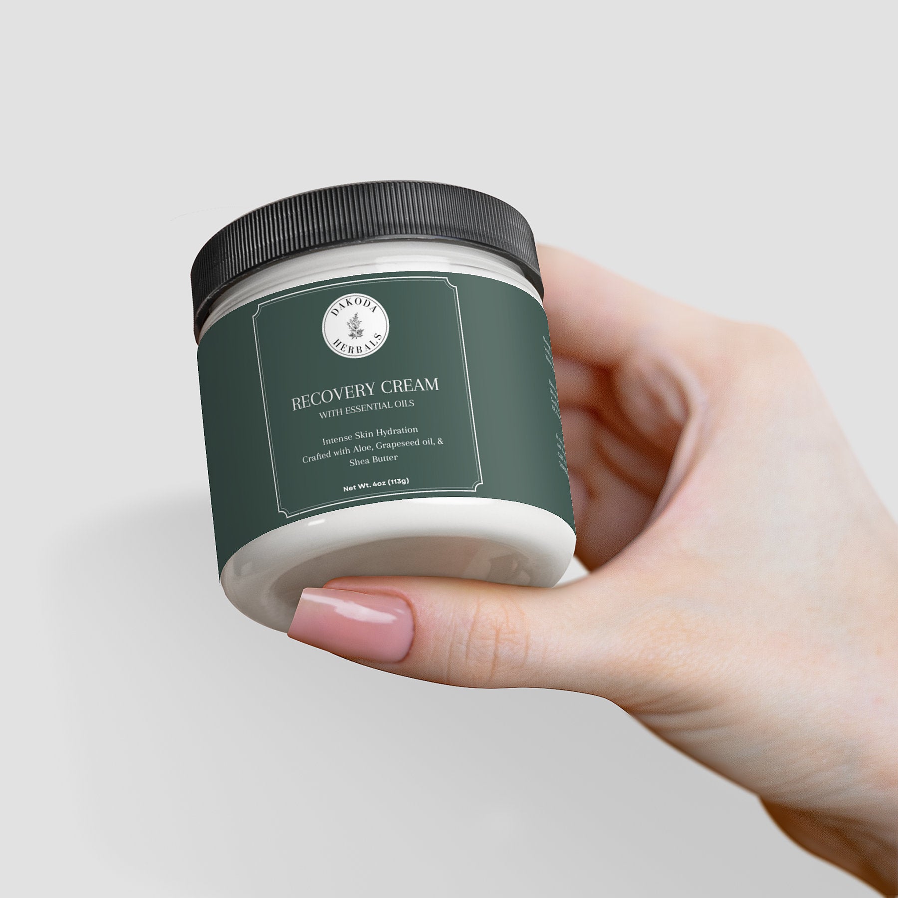 Organic Recovery Cream with Lavender & Tea Tree Essential Oils - Deep Hydration for Dry, Sensitive Skin - Perfect for Post-Workout, Sunburn & Winter Skin Care