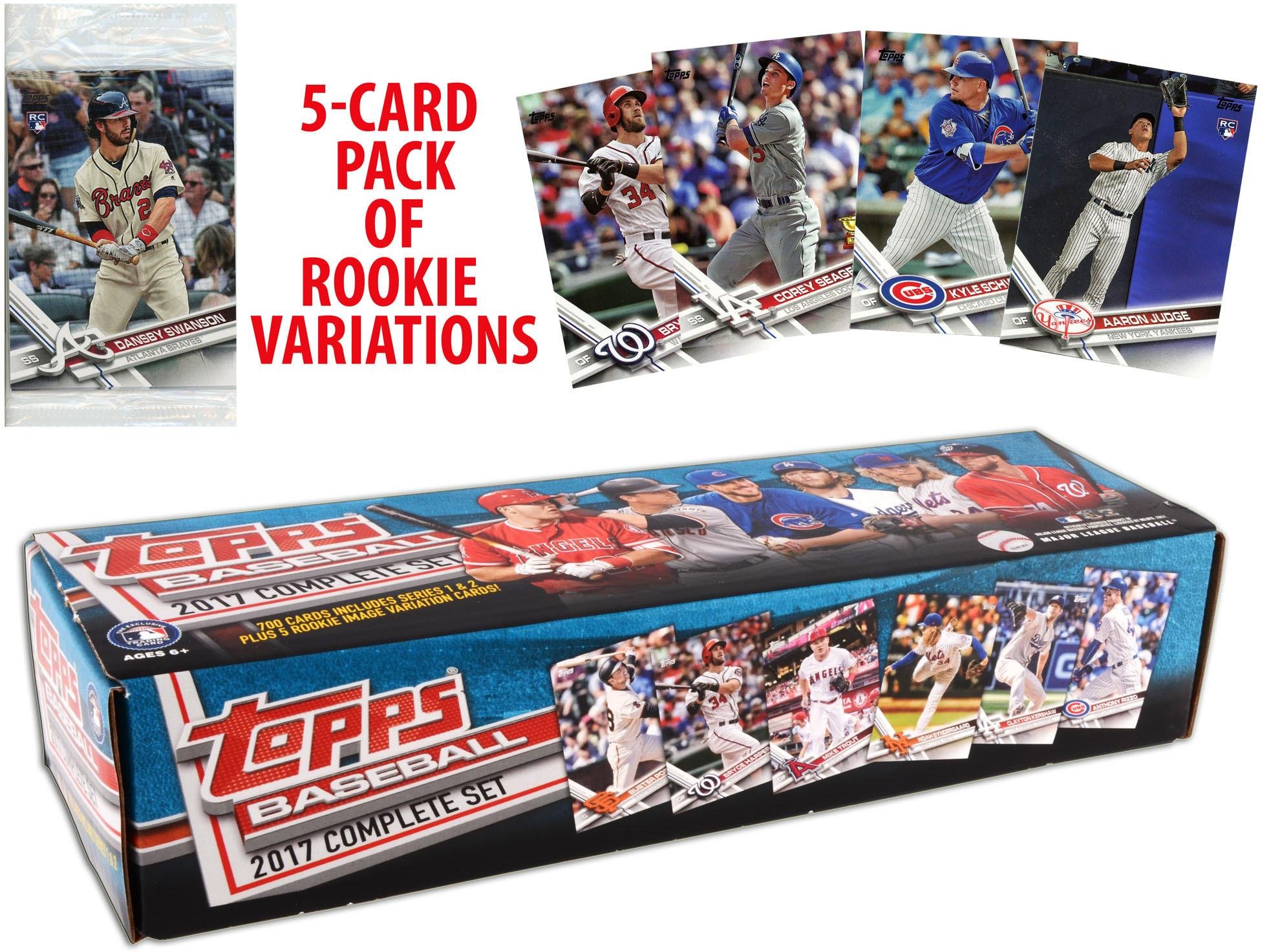 2017 Topps Baseball Complete Retail Factory Set - 705 Cards Including 2 Aaron Judge Rookie Cards | MLB Collectors Edition for Sports Memorabilia & Trading Card Enthusiasts