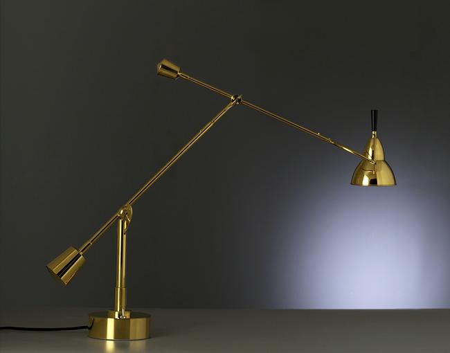 TECNOLUMEN EB 27 Table Lamp - Bauhaus Style Desk Light with Chrome Finish | Perfect for Modern Living Room, Office, or Bedroom Lighting